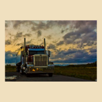 Truck Stop Sky fine art print posters