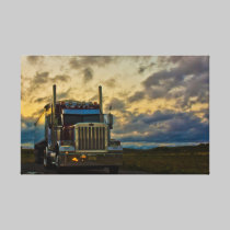 Truck Stop Sky wrapped canvas canvas prints