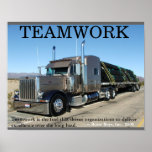 Truck Teamwork Posters