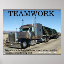 Truck Teamwork Posters