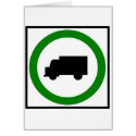 Truck Traffic Permitted Highway Sign cards by wesleyowns Truck Traffic Permitted Highway Sign cards