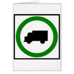 Truck Traffic Permitted  Highway Sign cards