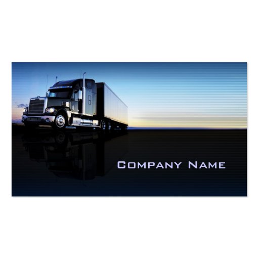 Truck - transportation & logistics business card