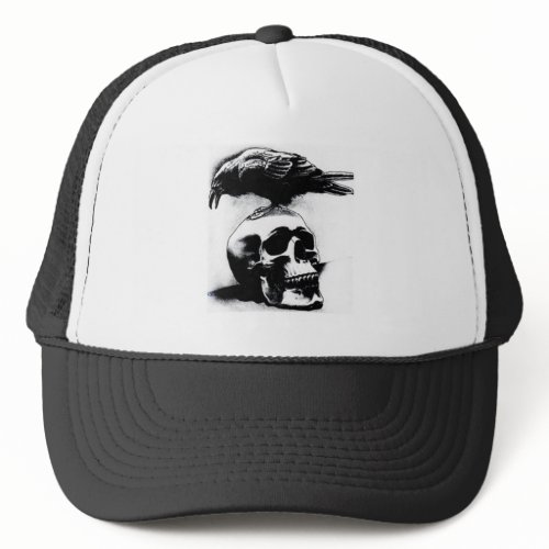 Trucker cap Mercenary Skull Crow Trucker Hat