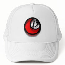 Trucker Cap: Smudged Seal (white) hats by REJECTSK8BOARDS Trucker Cap: Smudged Seal (white) hats