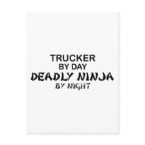 Trucker Deadly Ninja by Night Post Cards