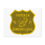 Trucker Drinking League postcards
