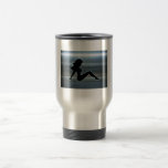 Trucker Girl on Metal Coffee Mugs