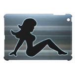 Trucker Girl on Metal iPad Mini Cases