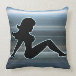 Trucker Girl on Metal Pillows