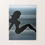Trucker Girl on Metal Puzzles