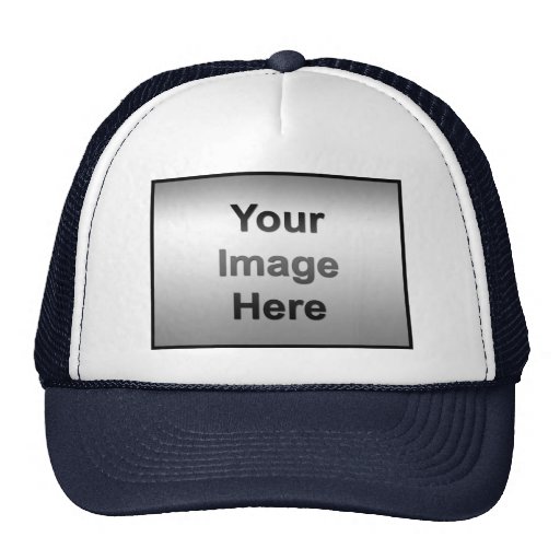 Trucker Hat Navy Blue Zazzle