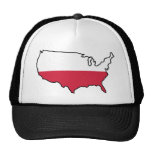 Trucker Hat: Polish in USA hats