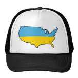 Trucker Hat: Ukrainian in USA hats