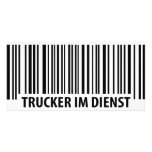 Trucker im Dienst icon Photo Greeting Card