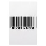 Trucker im Dienst icon Customized Stationery