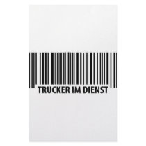 Trucker im Dienst icon Customized Stationery