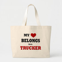 Trucker Love Canvas Bags