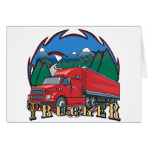 Trucker Mountain Scene cards