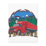 Trucker Mountain Scene postcards