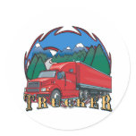 Trucker Mountain Scene