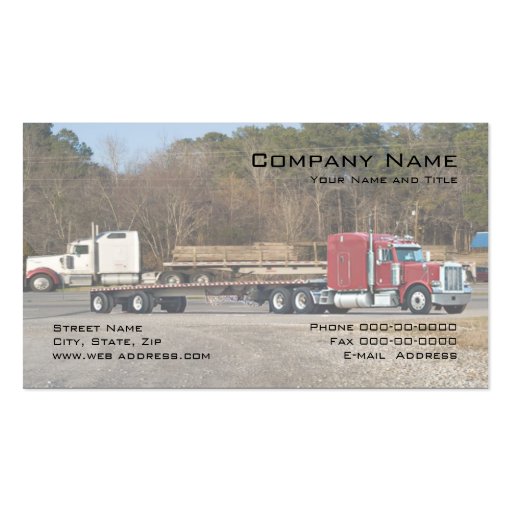 Trucker Trucking Business Card