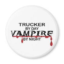 Trucker Vampire by Night magnets