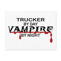 Trucker Vampire by Night Postcards