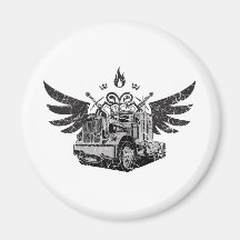 Trucker Wings Magnet