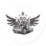 Trucker Wings Sticker