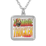 Trucker Zombie Head Custom Necklace