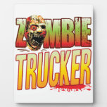 Trucker Zombie Head Display Plaque