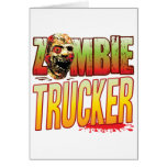 Trucker Zombie Head Greeting Cards