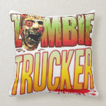 Trucker Zombie Head Pillow