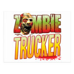 Trucker Zombie Head Postcards