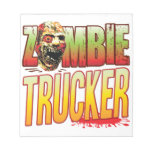 Trucker Zombie Head Scratch Pad