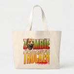 Trucker Zombie Head Tote Bags