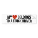 Trucker's Girl bumper stickers