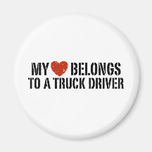 Trucker's Girl Refrigerator Magnets