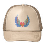 Trucker's hat with winged heart
