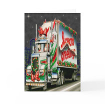 Truckin Santa - Greeting Card