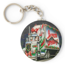 Truckin Santa - Keychain