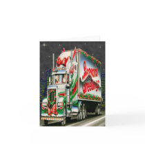 Truckin Santa - Note Card