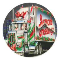 Truckin Santa - Sticker Sheet