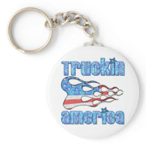 Truckin USA Keychain