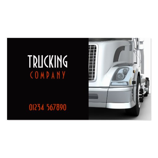 Trucking Business Card (front side)