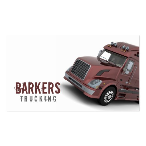 Trucking Business Card (front side)