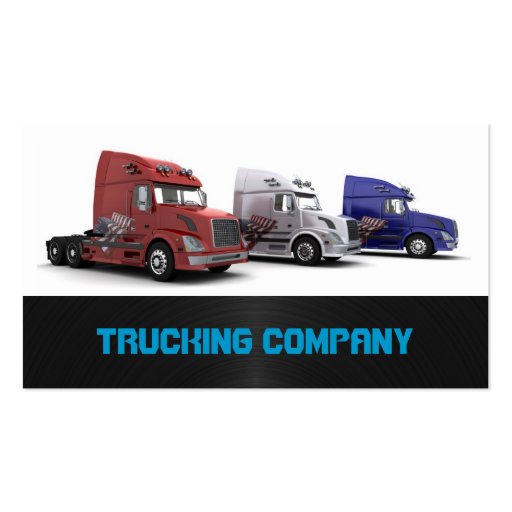 Trucking Company Business Card (front side)