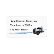 Trucking Company Personalized Address Label