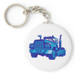 trucking lorry truck container van cartage keychains